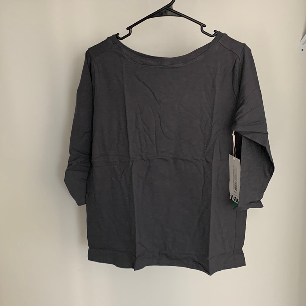 Womens - Gray Pact - Mid Sleeve - Bootneck Tee